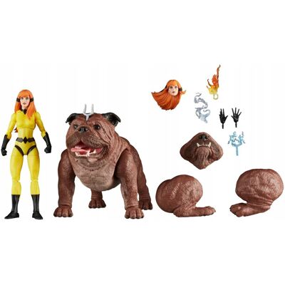 Hasbro Marvel Legends Series Crystal and Lockjaw, Deluxe Comics Kolekcjonerskie 6- Hasbro Marvel Legends Series Crystal and Lockjaw, Deluxe Comics Kolekcjonerskie 6-