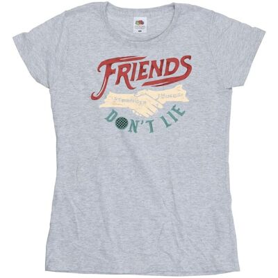 Netflix Koszulka Damska / Damska Stranger Things Friends Don't Lie Hands Cotton T-Shirt (S (52-55 Cm) / Jasnoszary) Netflix Koszulka Damska / Damska Stranger Things Friends Don't Lie Hands Cotton T-Shirt (S (52-55 Cm) / Jasnoszary)