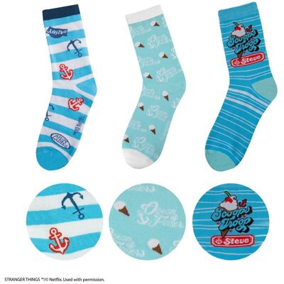 Cinereplicas Skarpetki Scoops Ahoy Z Kolekcji Stranger Things - Zestaw 3 Par Cinereplicas Skarpetki Scoops Ahoy Z Kolekcji Stranger Things - Zestaw 3 Par