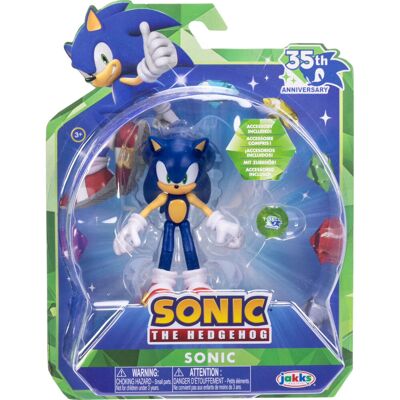 Sonic The Hedgehog 35th Anniversary Jakks Pacific Sonic + Green Emerald Sonic The Hedgehog 35th Anniversary Jakks Pacific Sonic + Green Emerald