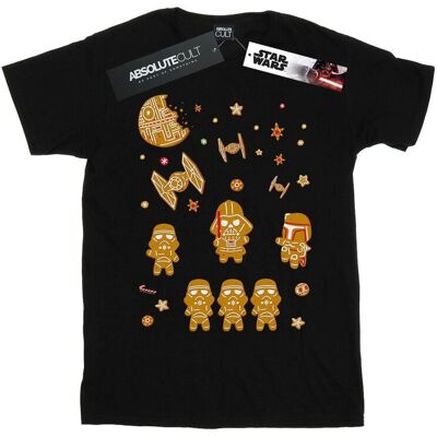 Disney Star Wars Koszulka Damska / Damska Gingerbread Empire Cotton Boyfriend T-Shirt (XXL (193cm) / Czarny) Disney Star Wars Koszulka Damska / Damska Gingerbread Empire Cotton Boyfriend T-Shirt (XXL (193cm) / Czarny)