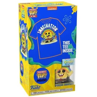 Funko Koszulka dla Dzieci SpongeBob i Pocket Pop! - Zestaw Odzieży i Figury Funko Koszulka dla Dzieci SpongeBob i Pocket Pop! - Zestaw Odzieży i Figury
