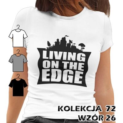 inna (Inny) T-SHIRT KOSZULKA DAMSKA GRA FORTNITE GRACZ LIVING ON THE EDGE GAMER XL inna (Inny) T-SHIRT KOSZULKA DAMSKA GRA FORTNITE GRACZ LIVING ON THE EDGE GAMER XL