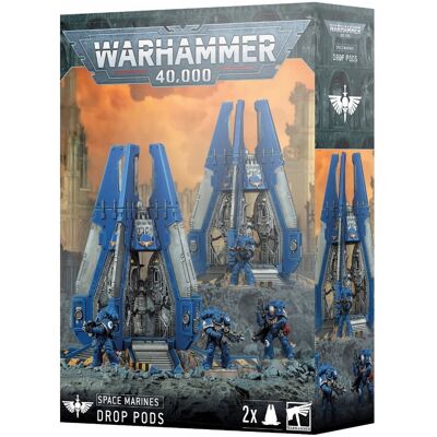 Warhammer 40k - Space Marine Drop Pods, Gra Planszowa, Games Workshop Warhammer 40k - Space Marine Drop Pods, Gra Planszowa, Games Workshop