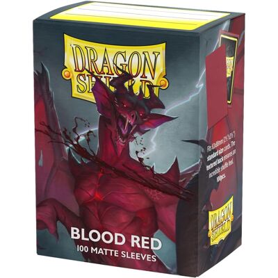Dragon Shield Matowe Rękawy Na Karty Krwistoczerwone 100 Szt. Do Mtg Dragon Shield Matowe Rękawy Na Karty Krwistoczerwone 100 Szt. Do Mtg