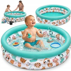 BASEN DMUCHANY 102X25CM DLA DZIECI BRODZIK OGRODOWY BESTWAY 101L PVC BASEN DMUCHANY 102X25CM DLA DZIECI BRODZIK OGRODOWY BESTWAY 101L PVC