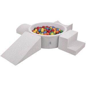 KIDDYMOON - Strefa Zabaw z Pianki - 300 Kul - Wielokolorowa - Ball Pit KIDDYMOON - Strefa Zabaw z Pianki - 300 Kul - Wielokolorowa - Ball Pit