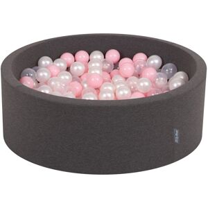 KIDDYMOON - 90x30cm Ball Pit - Szary - 300 Kul - Ball Pit KIDDYMOON - 90x30cm Ball Pit - Szary - 300 Kul - Ball Pit