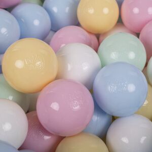 KIDDYMOON - 200 Bolas/7 cm - Niebieski pastelowy - Żółty pastelowy - Balls KIDDYMOON - 200 Bolas/7 cm - Niebieski pastelowy - Żółty pastelowy - Balls