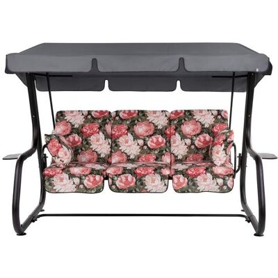 448564 Huśtawka ogrodowa metalowa rozkładana Patio Rimini Black Edition 448564 Huśtawka ogrodowa metalowa rozkładana Patio Rimini Black Edition