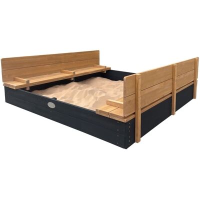Axi Piaskownica Xxl Ella 150 X 150 Z Ławeczkami Antracyt Axi Piaskownica Xxl Ella 150 X 150 Z Ławeczkami Antracyt