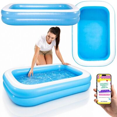 Basen Dmuchany Rodzinny Bestway 262x175x51 cm 778L Ogrodowy Prostokątny Dla Dzieci + E-BOOK Basen Dmuchany Rodzinny Bestway 262x175x51 cm 778L Ogrodowy Prostokątny Dla Dzieci + E-BOOK