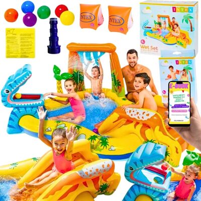 Basen Ogrodowy Dmuchany Dla Dzieci Do Ogrodu Intex Dinozaury Plac Zabaw Zjeżdżalnia Brodzik + Ebook Basen Ogrodowy Dmuchany Dla Dzieci Do Ogrodu Intex Dinozaury Plac Zabaw Zjeżdżalnia Brodzik + Ebook