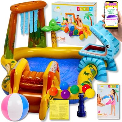 Basen Ogrodowy Dmuchany Dla Dzieci Do Ogrodu Intex Dinozaury Plac Zabaw Zjeżdżalnia Brodzik + Ebook Basen Ogrodowy Dmuchany Dla Dzieci Do Ogrodu Intex Dinozaury Plac Zabaw Zjeżdżalnia Brodzik + Ebook