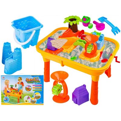 Lean Toys DLA DZIECI Z AKCESORIAMI PIASKOWNICA Z WODNYM BASENEM Lean Toys DLA DZIECI Z AKCESORIAMI PIASKOWNICA Z WODNYM BASENEM