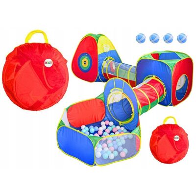 Lean Toys Duży Plac Zabaw Namiot Dla Dzieci Tunele Basen Na Kulki Tracza Kolorowy Lean Toys Duży Plac Zabaw Namiot Dla Dzieci Tunele Basen Na Kulki Tracza Kolorowy