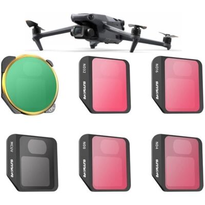 SunnyLife Filtry dron DJI Mavic 3 ND 4/8/16/32 CPL MCUV 6szt SunnyLife Filtry dron DJI Mavic 3 ND 4/8/16/32 CPL MCUV 6szt