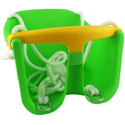 Huśtawka dla dzieci CHEVA - Zielona - 25 kg - Do użytku wewnętrznego/zewnetrznego Huśtawka dla dzieci CHEVA - Zielona - 25 kg - Do użytku wewnętrznego/zewnetrznego