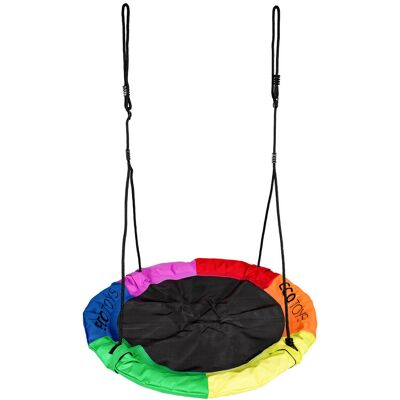 Huśtawka ogrodowa bocianie gniazdo 100cm Multicolor Ecotoys Huśtawka ogrodowa bocianie gniazdo 100cm Multicolor Ecotoys