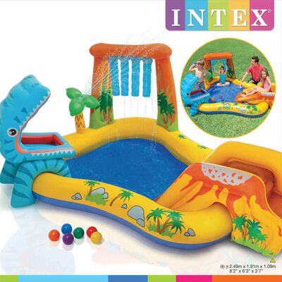 Intex Dmuchany basen Dinosaur Play Center, 249x191x109 cm, 57444NP Intex Dmuchany basen Dinosaur Play Center, 249x191x109 cm, 57444NP