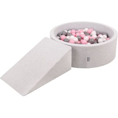 KIDDYMOON - Play Foam Ball Pit Set - 100 Piłek - Play Pool KIDDYMOON - Play Foam Ball Pit Set - 100 Piłek - Play Pool