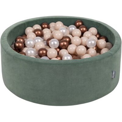 KIDDYMOON - Velvet Ball Pit 90x30 cm - 300 Balls - Ball pit KIDDYMOON - Velvet Ball Pit 90x30 cm - 300 Balls - Ball pit