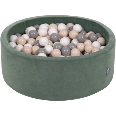 KIDDYMOON - Falbanka welurowa 90x30 - Kulki 7cm - Basen Kulowy KIDDYMOON - Falbanka welurowa 90x30 - Kulki 7cm - Basen Kulowy