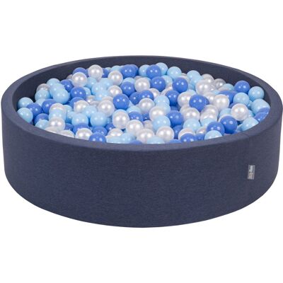 KiddyMoon Suchy basen okrągły z piłeczkami 7cm 120x30 granatowy: babyblue-niebieski-perła 120x30/200piłek Zabawka basen piankowy KiddyMoon Suchy basen okrągły z piłeczkami 7cm 120x30 granatowy: babyblue-niebieski-perła 120x30/200piłek Zabawka basen piankowy