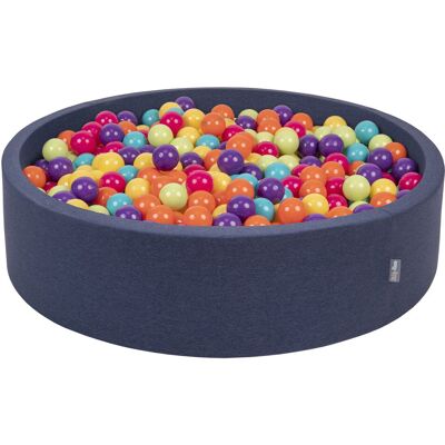 KIDDYMOON - Okrągła Płaszczyzna z Piłkami 120x30 cm - 600 piłek - Ball Pit KIDDYMOON - Okrągła Płaszczyzna z Piłkami 120x30 cm - 600 piłek - Ball Pit