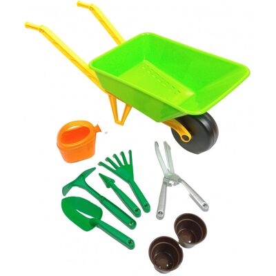 Lean Toys Mobilny Pomocnik Ogrodowy Taczka dla Dzieci Lean Toys Mobilny Pomocnik Ogrodowy Taczka dla Dzieci