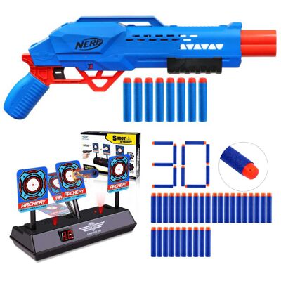 Nerf Alpha Strike Big Cat DB-2 F2463 + 30 strzałek + tarcza Nerf Alpha Strike Big Cat DB-2 F2463 + 30 strzałek + tarcza