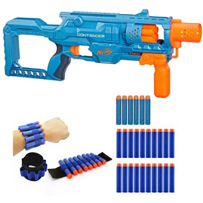 Nerf Elite 2.0 Contender F6787 + 20 Strzałek + Opaska Nerf Elite 2.0 Contender F6787 + 20 Strzałek + Opaska