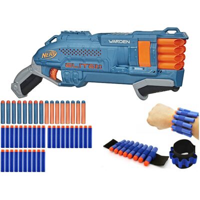 Nerf Elite 2.0 Warden DB-8 Blaster E9959 + 30 Strzałek + Opaska Nerf Elite 2.0 Warden DB-8 Blaster E9959 + 30 Strzałek + Opaska