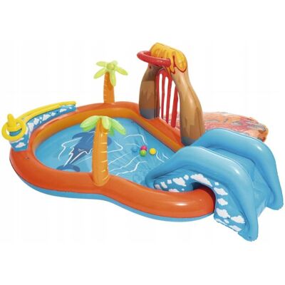 Bestway Plac zabaw dmuchany Lava Lagoon 265 x 265 x 104 cm Bestway Plac zabaw dmuchany Lava Lagoon 265 x 265 x 104 cm