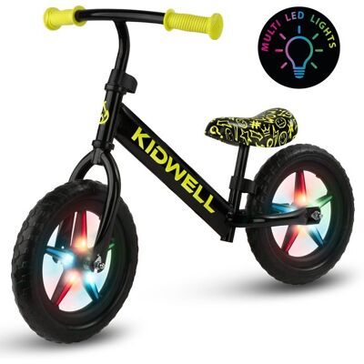 KIDWELL Rowerek biegowy Rebel LED Neon Yellow KIDWELL Rowerek biegowy Rebel LED Neon Yellow