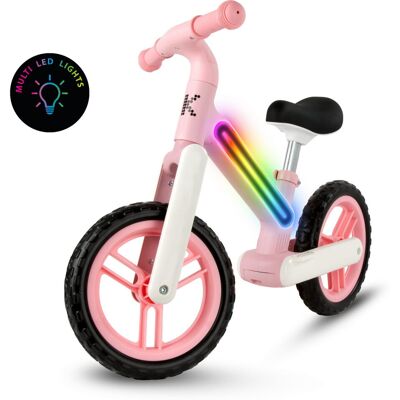 KIDWELL Rowerek biegowy SUNO z oświetleniem LED różowy KIDWELL Rowerek biegowy SUNO z oświetleniem LED różowy