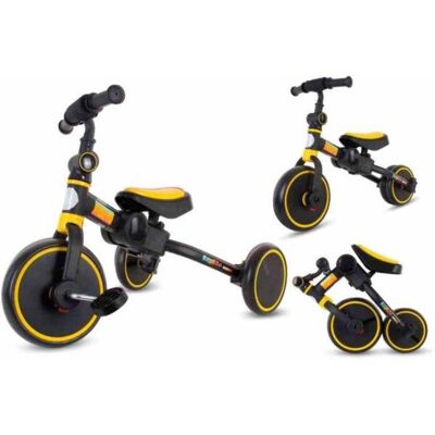 Sun Baby Rowerek Trójkołowy 2W1 Molto Rapido Żółty Sun Baby Rowerek Trójkołowy 2W1 Molto Rapido Żółty