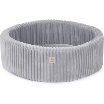 Suchy Basen bez piłek 90x30 dla Dzieci Szary Puffy Lamell Okrągły MISIOO Suchy Basen bez piłek 90x30 dla Dzieci Szary Puffy Lamell Okrągły MISIOO