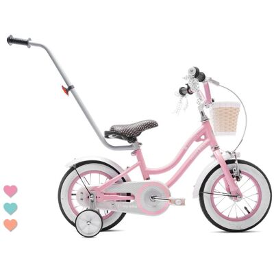 Sun Baby Rower dla dziewczynki 12 cali Heart bike - różowy Sun Baby Rower dla dziewczynki 12 cali Heart bike - różowy