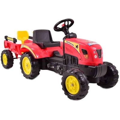 Super Traktor Na Pedały Z Przyczepą I Akcesoriami/tr3001 Super Traktor Na Pedały Z Przyczepą I Akcesoriami/tr3001