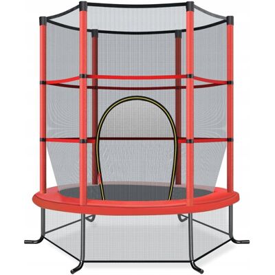 COSTWAY Trampolina Dla Dzieci 165 Cm Z Siatkä… I Drzwiczkami €“ Bezpieczna, Czerwona COSTWAY Trampolina Dla Dzieci 165 Cm Z Siatkä… I Drzwiczkami €“ Bezpieczna, Czerwona