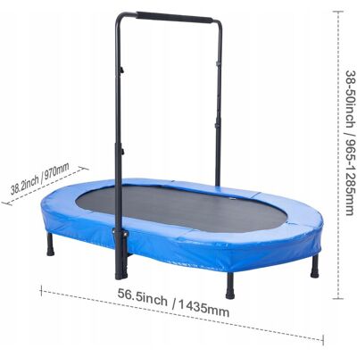 TRAMPOLINA DZIECIĘCA VEVOR SKŁADANA MINI NIEBIESKA DO DOMU I OGRODU 100KG TRAMPOLINA DZIECIĘCA VEVOR SKŁADANA MINI NIEBIESKA DO DOMU I OGRODU 100KG
