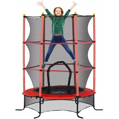 Homcom Trampolina Dziecięca Z Siatką Do Domu I Ogrodu 163 Cm Homcom Trampolina Dziecięca Z Siatką Do Domu I Ogrodu 163 Cm