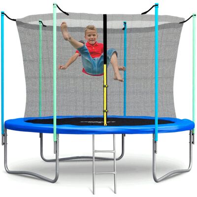 MalPlay Trampolina Ogrodowa dla dzieci do skakania z Drabinką 315 cm MalPlay Trampolina Ogrodowa dla dzieci do skakania z Drabinką 315 cm