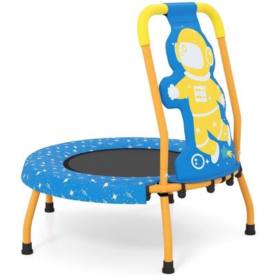 COSTWAY Trampolina z uchwytem dla dzieci Trampolina dziecięca kosmos COSTWAY Trampolina z uchwytem dla dzieci Trampolina dziecięca kosmos