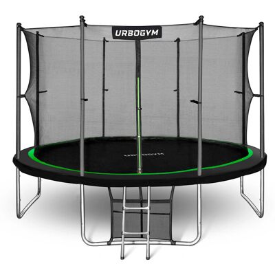 Urbogym, Trampolina ogrodowa z siatką wewnętrzną, 12 FT/374 cm, Jumper Urbogym, Trampolina ogrodowa z siatką wewnętrzną, 12 FT/374 cm, Jumper