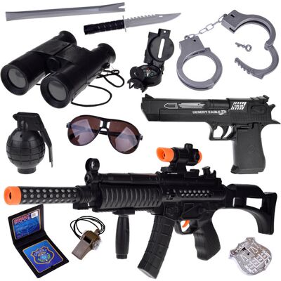 Lean Toys ZABAWKOWY ZESTAW DLA POLICJI AKCESORIA Lean Toys ZABAWKOWY ZESTAW DLA POLICJI AKCESORIA