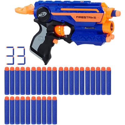 Zesatw Pistolet Nerf N-Strike Elite Firestrike 53378 + 30 strzałek Zesatw Pistolet Nerf N-Strike Elite Firestrike 53378 + 30 strzałek