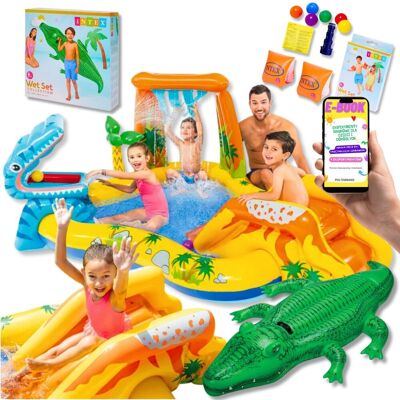 Zestaw Basen Dla Dzieci Ogrodowy Dmuchany Dla Dzieci Do Ogrodu Intex Dinozaury Plac Zabaw Zjeżdżalnia Brodzik + Ebook Zestaw Basen Dla Dzieci Ogrodowy Dmuchany Dla Dzieci Do Ogrodu Intex Dinozaury Plac Zabaw Zjeżdżalnia Brodzik + Ebook