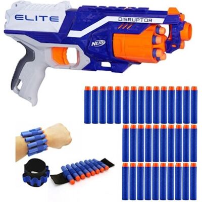 Zestaw Nerf N-Strike Elite Disruptor B9837 + 30 Strzałek + Opaska Zestaw Nerf N-Strike Elite Disruptor B9837 + 30 Strzałek + Opaska